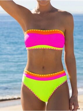 Popvil 2 piece neon bikini